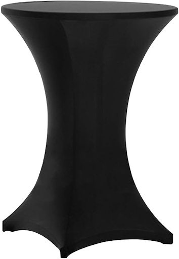 Spandex Cocktail Tablecloths (Black/White/Navy)