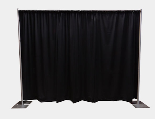 Pipe and Drape Display (8 ft h x 10 ft w)